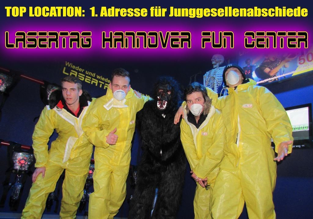 Die beste Party der 5 Jungs! Lasertag Hannover FUN Center.